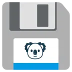 floppy disc + koala
