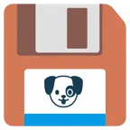 floppy disc + muso di cane