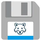 floppy disc + lupo