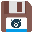 floppy disc + orso