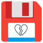 floppy disc + cuore infranto