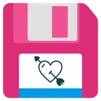 floppy disc + cuore con freccia