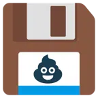 floppy disc + cacca