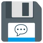 floppy disc + fumetto