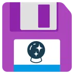 floppy disc + sfera di cristallo