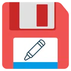 floppy disc + pastello a cera