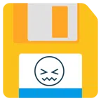 floppy disc + faccina frustrata