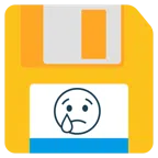 floppy disc + faccina che piange
