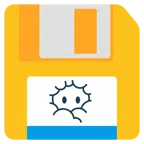 floppy disc + testa tra le nuvole