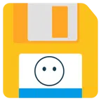 floppy disc + faccina senza bocca