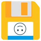 floppy disc + faccina sottosopra