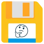 floppy disc + faccina concentrata