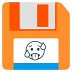 floppy disc + faccina accaldata
