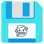 floppy disc + faccina congelata