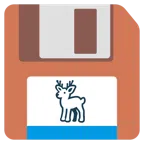 floppy disc + cervo