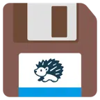 floppy disc + riccio