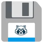 floppy disc + procione