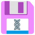 floppy disc + dna
