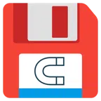 floppy disc + calamita