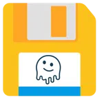 floppy disc + faccina che si scioglie