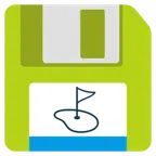 floppy disc + bandiera in buca