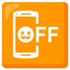 cellulare spento + faccina con un gran sorriso