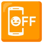 cellulare spento + faccina che fa l’occhiolino