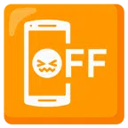 Mobiltelefon aus + verwirrtes Gesicht