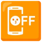 cellulare spento + faccina che bacia