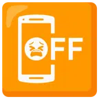 Mobiltelefon aus + müdes Gesicht