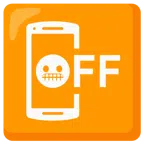 cellulare spento + faccina con smorfia