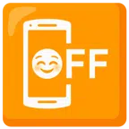 cellulare spento + faccina sorridente