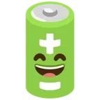 batteria + faccina con sorriso e occhi sorridenti