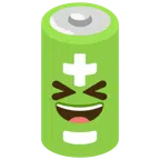 batteria + sorriso a bocca aperta con occhi chiusi