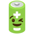 batteria + faccina che fa l’occhiolino
