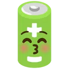 batteria + faccina che bacia con occhi chiusi