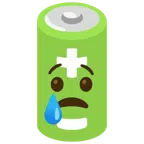 batteria + faccina che piange