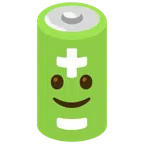 batteria + faccina con sorriso accennato