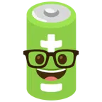 batteria + faccina nerd