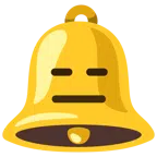 Glocke + ausdrucksloses Gesicht