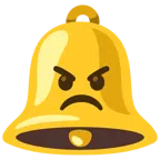 Glocke + verärgertes Gesicht
