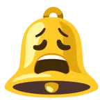 Glocke + erschöpftes Gesicht