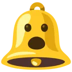 Glocke + Gesicht mit offenem Mund