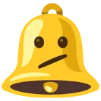 Glocke + Gesicht mit schrägem Mund
