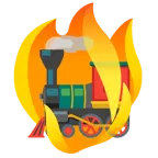 Feuer + Dampflokomotive