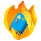 Feuer + Gepäck