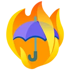 Feuer + Regenschirm
