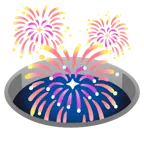 Loch + Feuerwerk