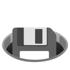 Loch + Diskette