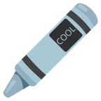 pastello a cera + pulsante COOL